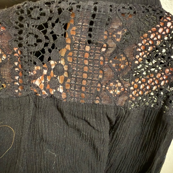 Joe B Black Strapless Lace Panel Maxi Dress Size S - Picture 2 of 5